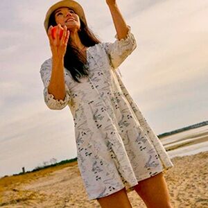 United by Blue Tiered Seersucker Dress size S